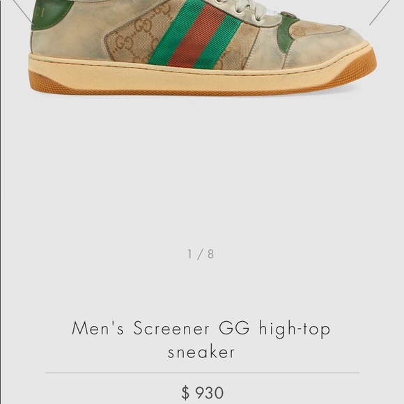 Gucci Sneakers Men Screener GG Hightops 7.5 (US 8) - Picture 6 of 6